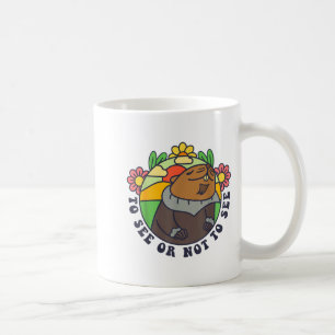 Taza De Café Ver o no ver el divertido día de la marmota hombre