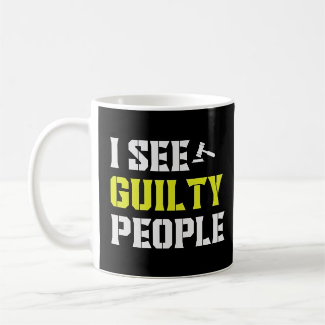 Taza De Café Ver Oficial Correccional de Personas Culpables (Izquierda)