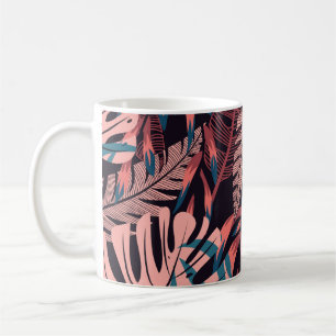 Taza De Café Verano brillante fondo transparente con tr colorid