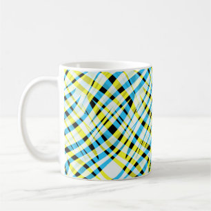 Taza De Café Verano brillante rayado geométrico moderno abstrac
