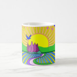 Taza De Café Verano de amor Groovy Psicodelic años 70