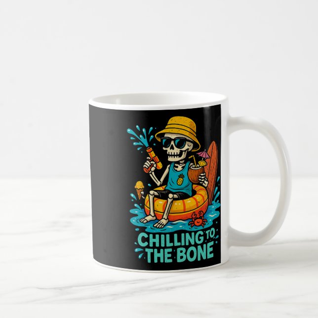 Taza De Café Verano De Halloween Escalofriante Para El Bono Ske (Derecha)