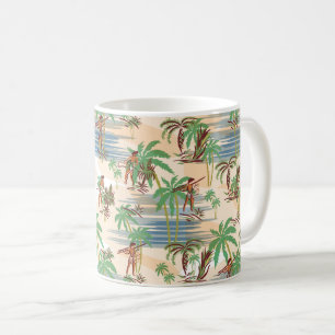 Taza De Café Verano de la playa de Hawaii de la hawaiana del