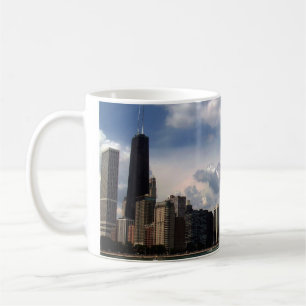 Taza De Café Verano del lago Michigan del horizonte de Chicago