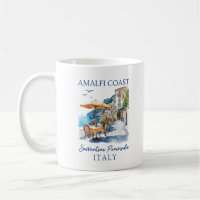Verano escénico de la costa de Amalfi Italia