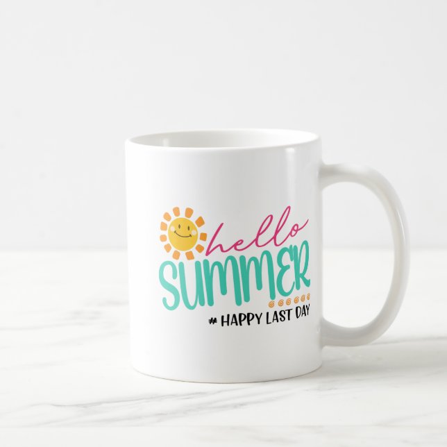 Taza De Café Verano feliz último día (Derecha)