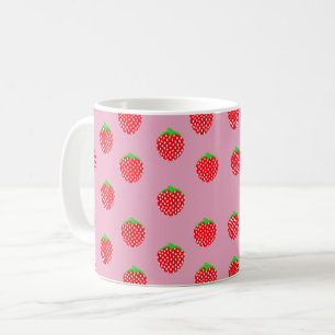 Taza De Café Verano Hermoso de Fresa
