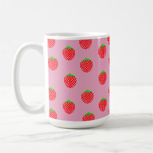 Taza De Café Verano Hermoso de Fresa