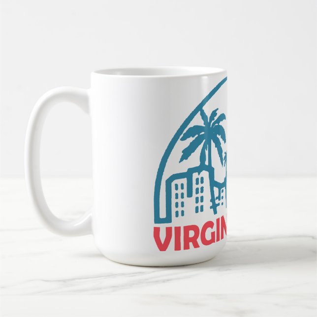 Taza De Café Verano playa virginia - virginia (Izquierda)