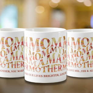 Taza De Café Verano retro ondulado atardecer vibra el día de la