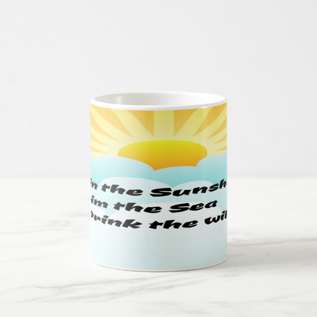 Taza De Café Verano Sunshine and Surf (Centro)