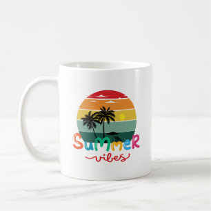 Taza De Café Verano Vibes Retro Sunset