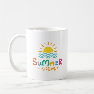 Taza De Café Verano Vibes Sol Y Mar