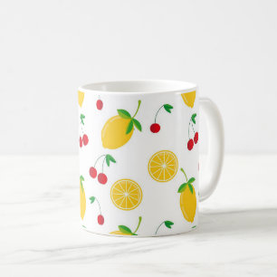 Taza De Café Verano vibrante con cítricos y cerezas
