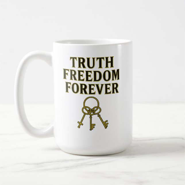Taza De Café Verdad, libertad, para siempre (Izquierda)