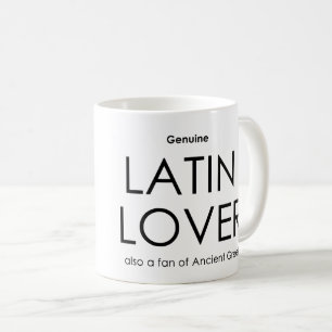 Taza De Café Verdadero amante del latín, también fanático del g