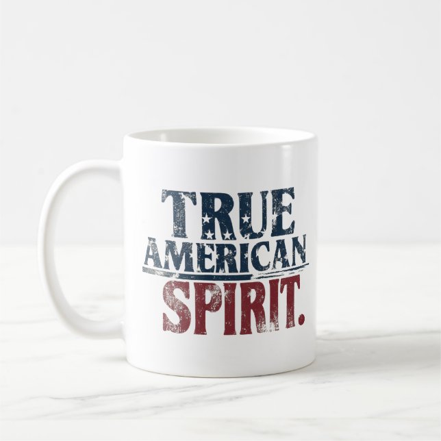 Taza De Café Verdadero Mug de Espíritu Norteamericano (Izquierda)