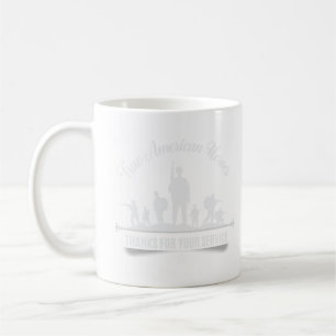 Taza De Café Verdaderos héroes norteamericanos, gracias por su 