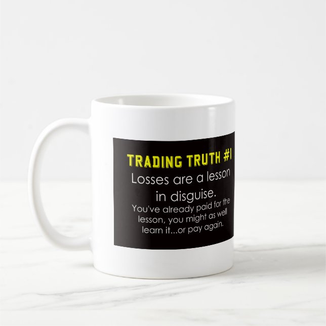 Taza De Café Verdades comerciales y consejos sobre pérdidas (Izquierda)