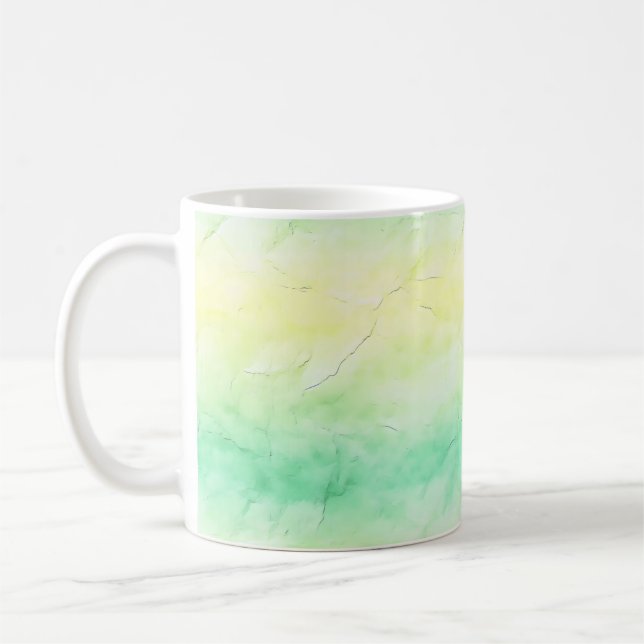 Taza De Café Verde amarillo claro pastel (Izquierda)