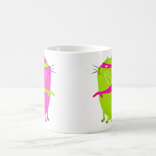 Taza De Café Verde de Catman