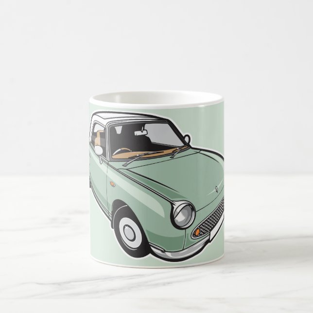 Taza De Café Verde esmeralda de Nissan Figaro (Centro)