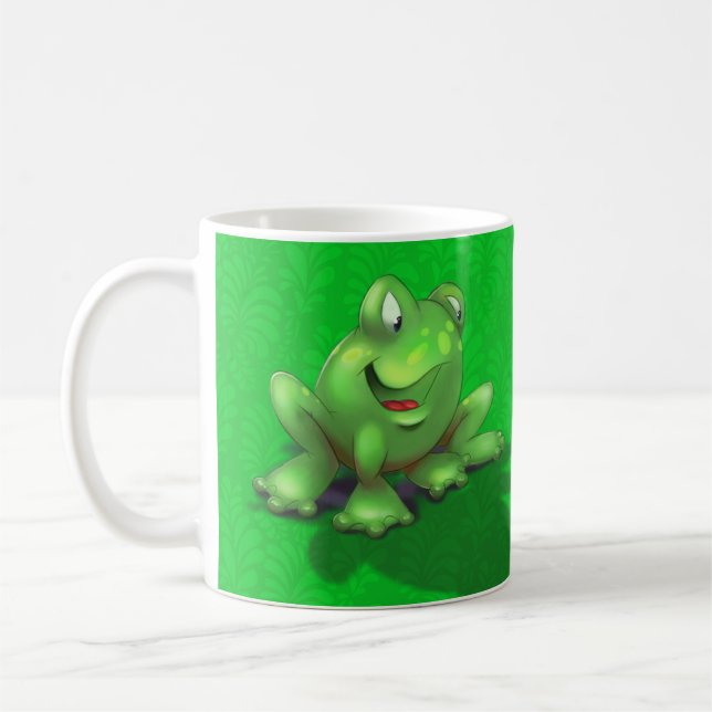 Taza De Café verde lindo conocido modificado para requisitos (Izquierda)
