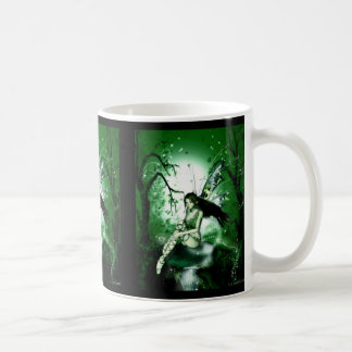 Taza De Café Verde mágico de hadas