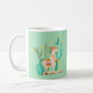 Taza De Café Verde menta del ilustracion de la acuarela de la