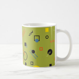 Taza De Café Verde, moderno, fresco, de moda, urbano,Patrón Mem