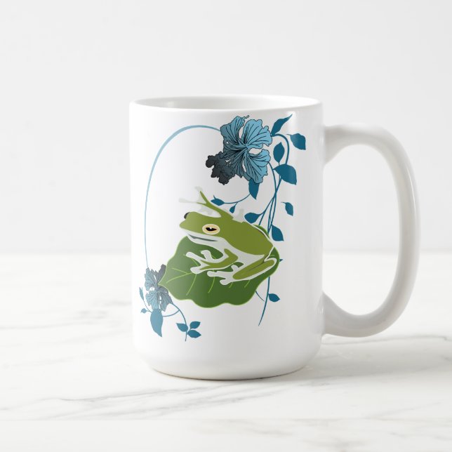 Taza De Café verde rana (Derecha)