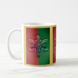 Taza De Café Verde rojo del día de fiesta del navidad del