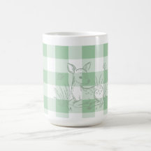 Taza de café verde salvia