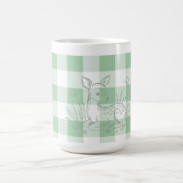 Taza de café verde salvia