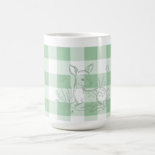 Taza de café verde salvia