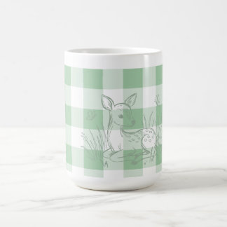 Taza de café verde salvia