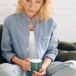Taza De Café Verde verde azulado