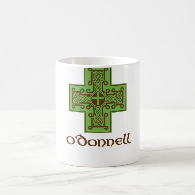 Taza De Café Verde y Brown del logotipo de O'Donnell (Centro)