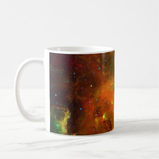 Taza De Café Verde y naranja de la nebulosa norteamericana (Izquierda)