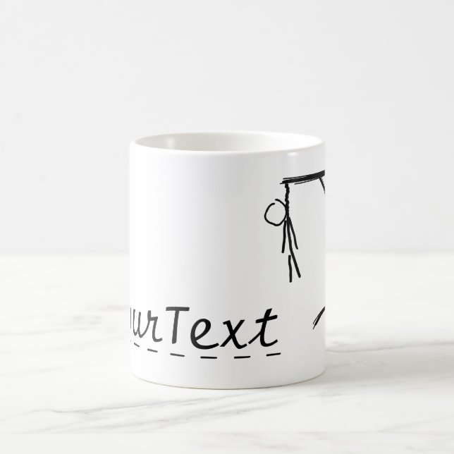 Taza De Café Verdugo adaptable con una palabra de su opción (Centro)