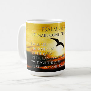 Taza De Café Veré la bondad del Señor Salmo 27:13-14