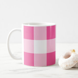 Taza De Café Verificación de Búfalo Rosa Blanco