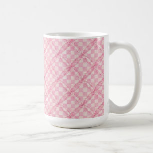 Taza De Café VERIFICACIÓN DE PINK QUILE Tall White Mug