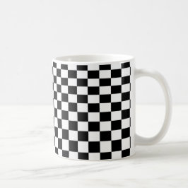 Taza De Café Verificadores en blanco y negro de ilusión óptica