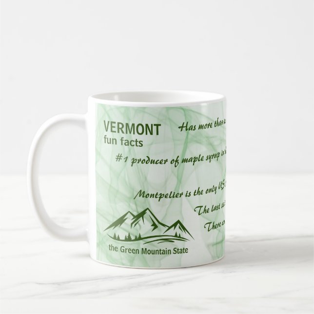 Taza De Café Vermont, los hechos de la diversión del estado de  (Izquierda)