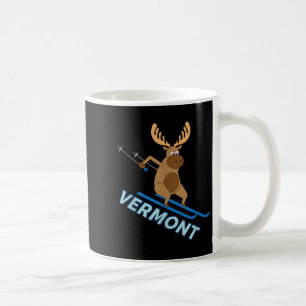 Taza De Café Vermont _ Vt Esquí Moose Winter Shirt