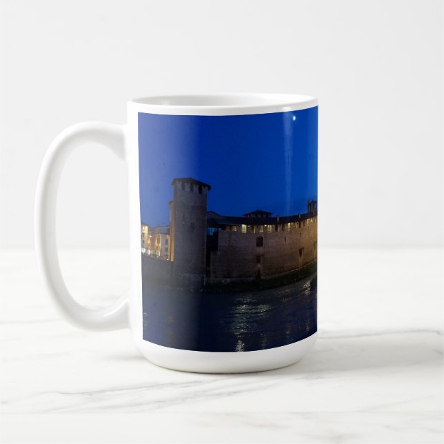 Taza De Café Verona por la noche - Puentes - Italia  (Izquierda)