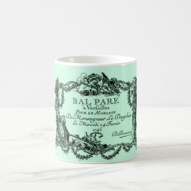 Taza De Café Versailles – Billet d'entrée du mariage – 1745 (Centro)