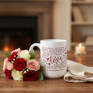Taza De Café Versículo Bíblico 1 Corintios 13 Amor Es Paciente