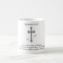 Taza De Café versículo bíblico cristiano Romanos 8:28